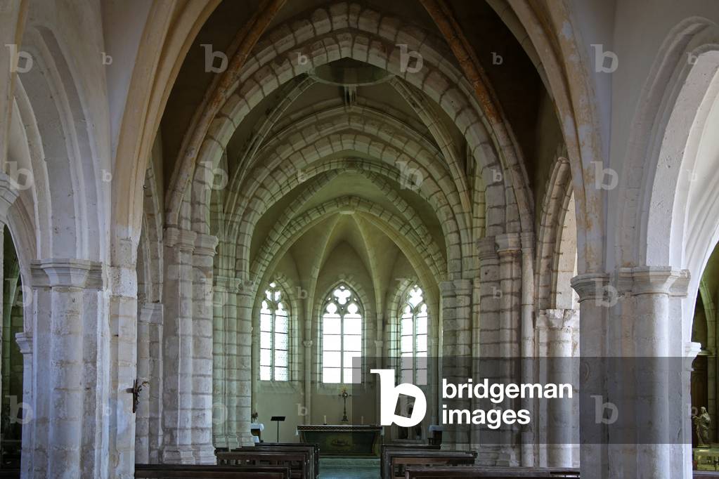 Depicting the east end of the church