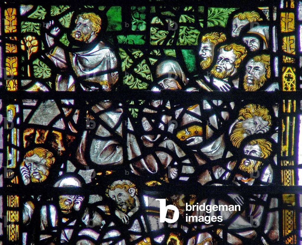 Window w3 depicting the Agony in the Garden (stained glass)