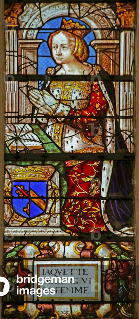 Window depicting Jacquette de Longwy (stained glass)