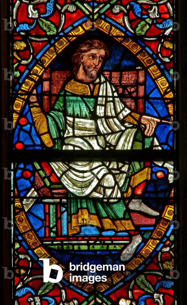 Window depicting a genealogical figure: Boaz (stained glass) by English Artist