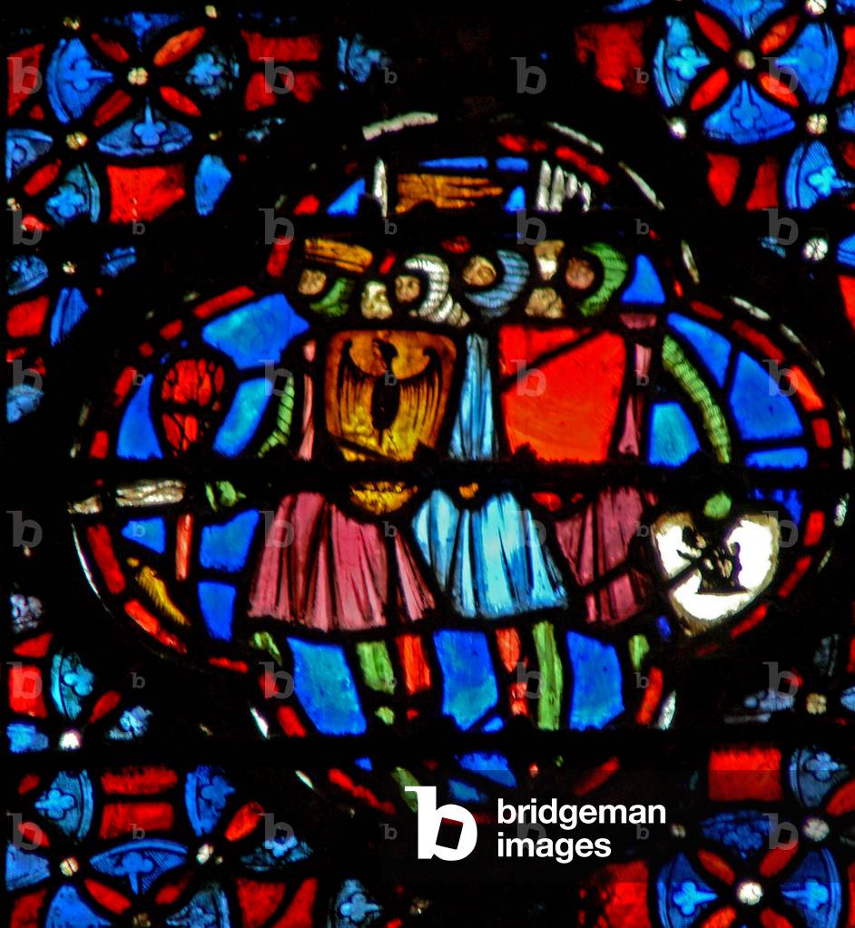 Window w4  Marching to war Josh XI 7 (stained glass)