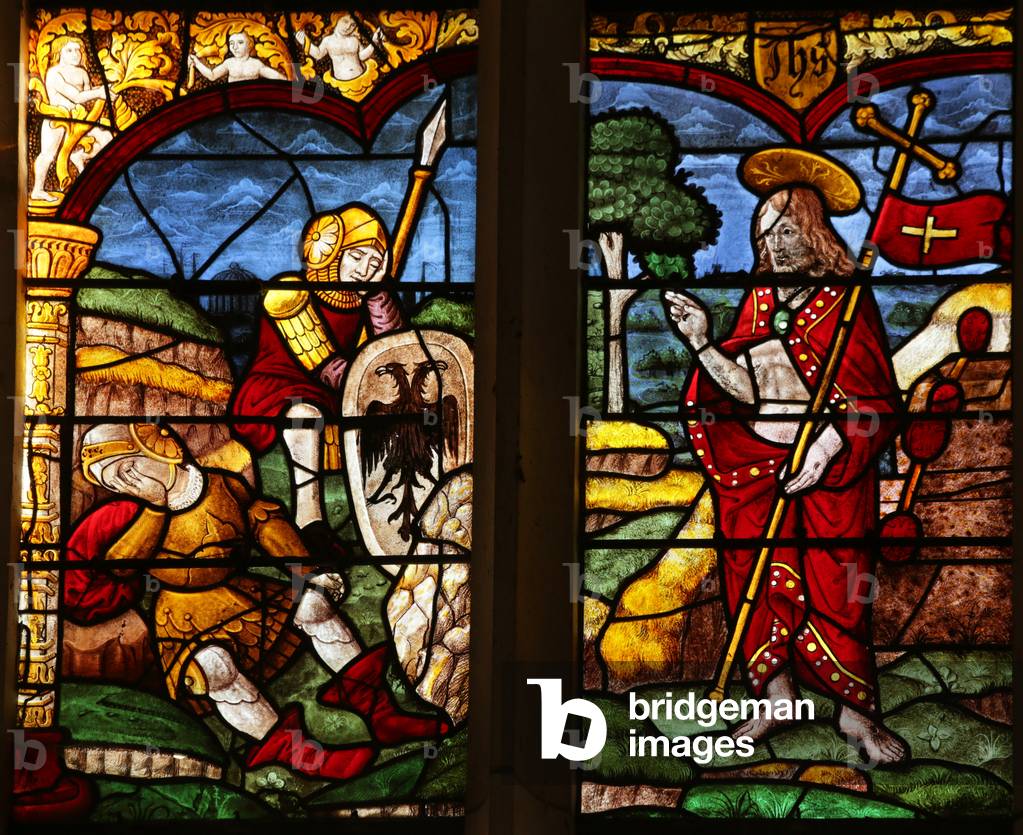 Window depicting the Resurrection (stained glass)