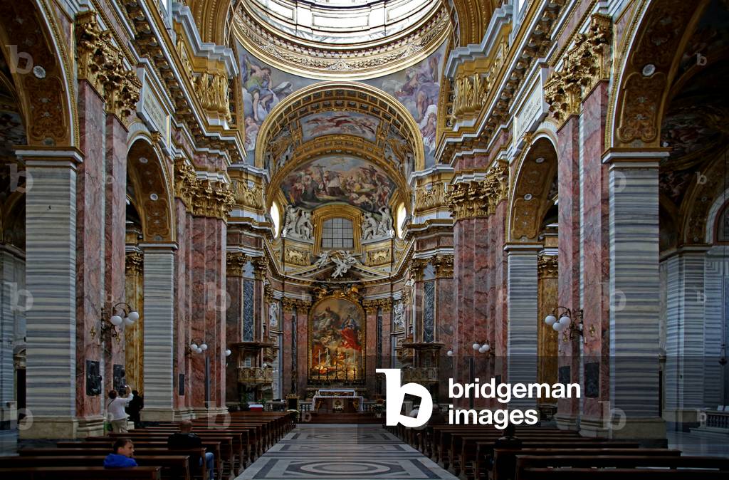 View of the nave, Chiesa di San Marcello al Corso, Rome, Italy (photo)