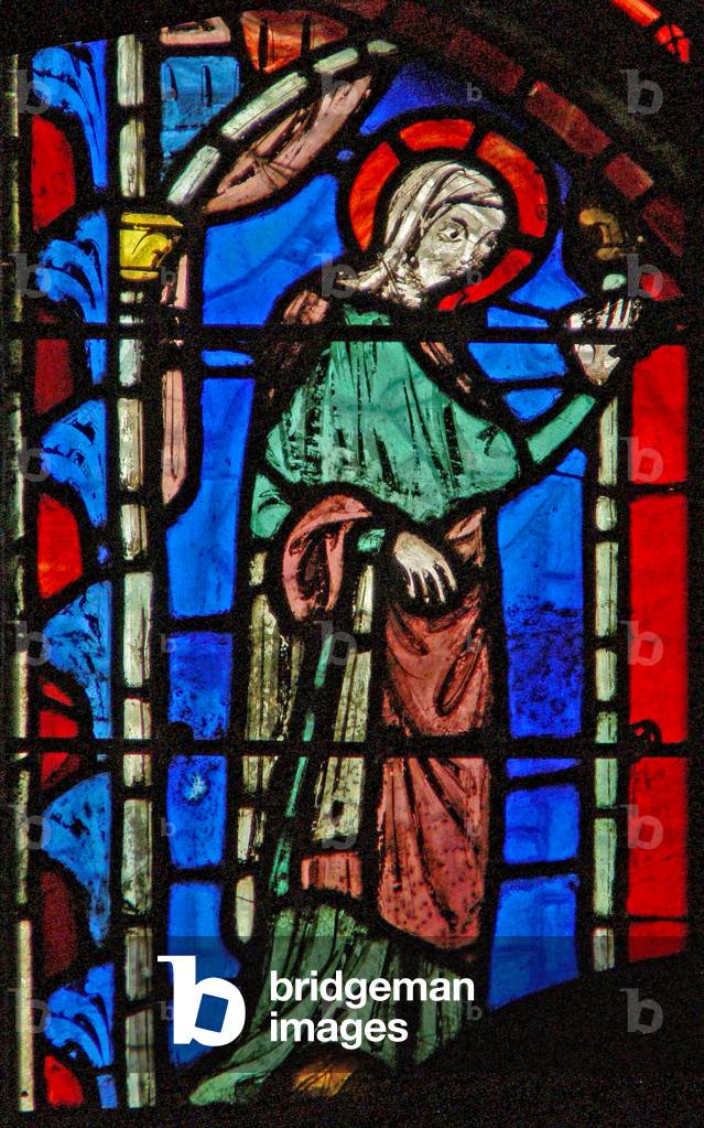 Window w8  the Resurrection - a Holy Women at Tomb (stained glass)