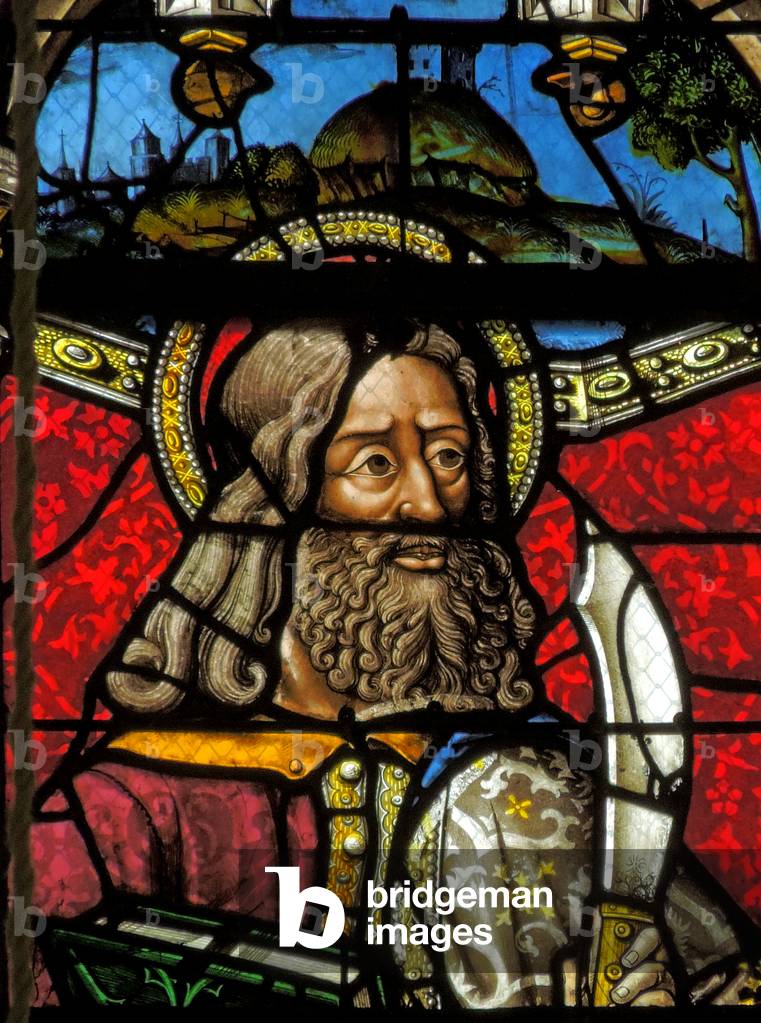 Window depicting Saint Bartholomew (stained glass)