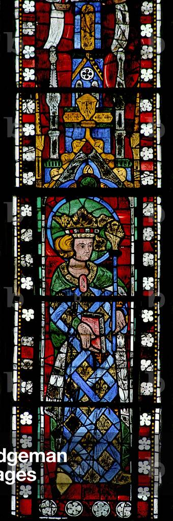 Window w200 depicting St Louis (stained glass)