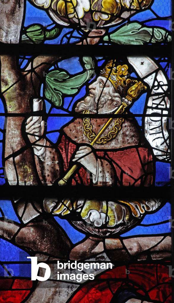 Window w10 depicting King Solomon on the Tree of Jesse (stained glass)