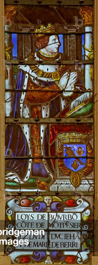 Window depicting Louis de Bourbon (stained glass)