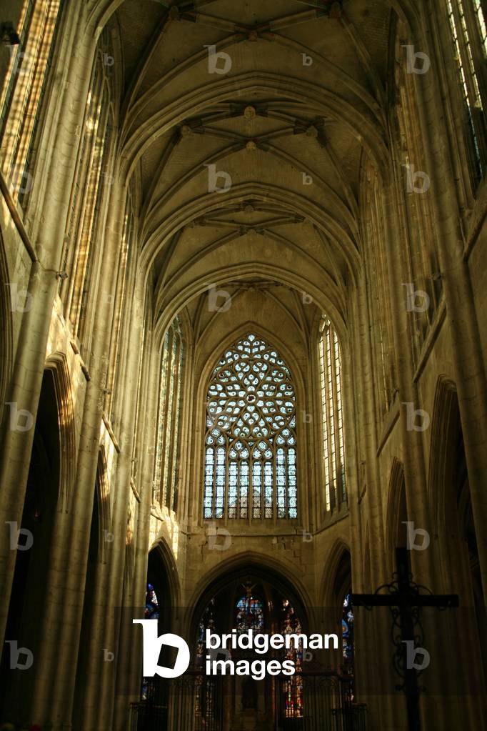 View of the east window (stained glass)