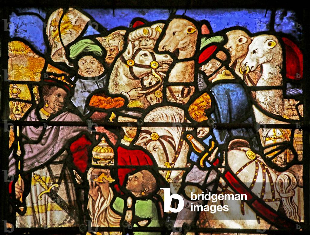 Window depicting the Magi (stained glass)