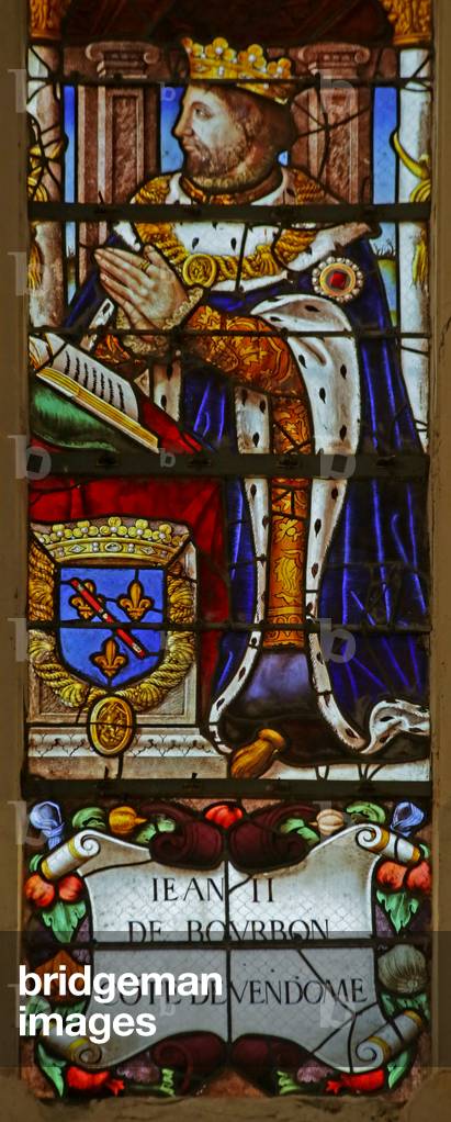 Window depicting Jean II de Bourbon (stained glass)