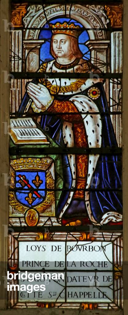 Window depicting Louis de Bourbon (stained glass)