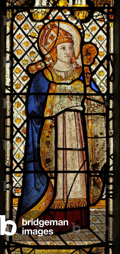 Window n4 depicting St Clarus (stained glass)