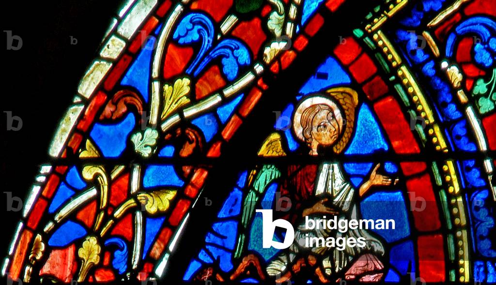 The Prodigal Son window: an angel (w35) (stained glass)