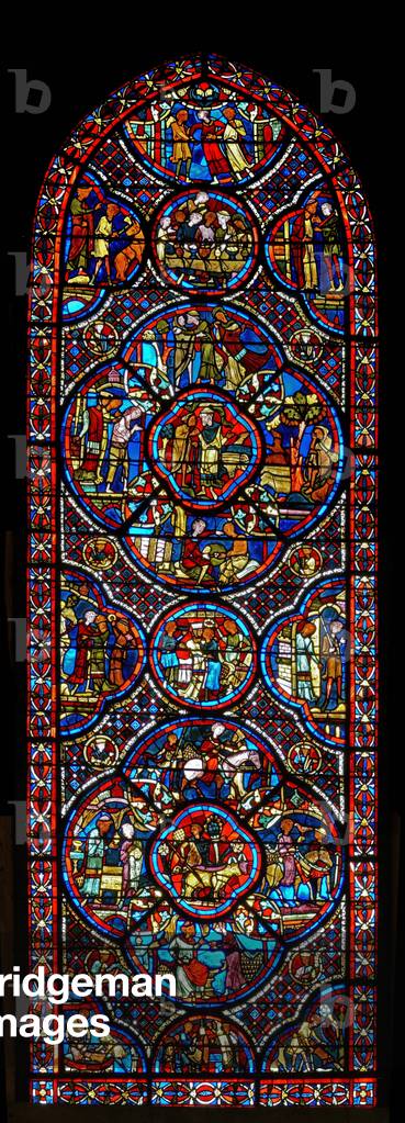 The Prodigal Son window (stained glass) 13th by French Artist