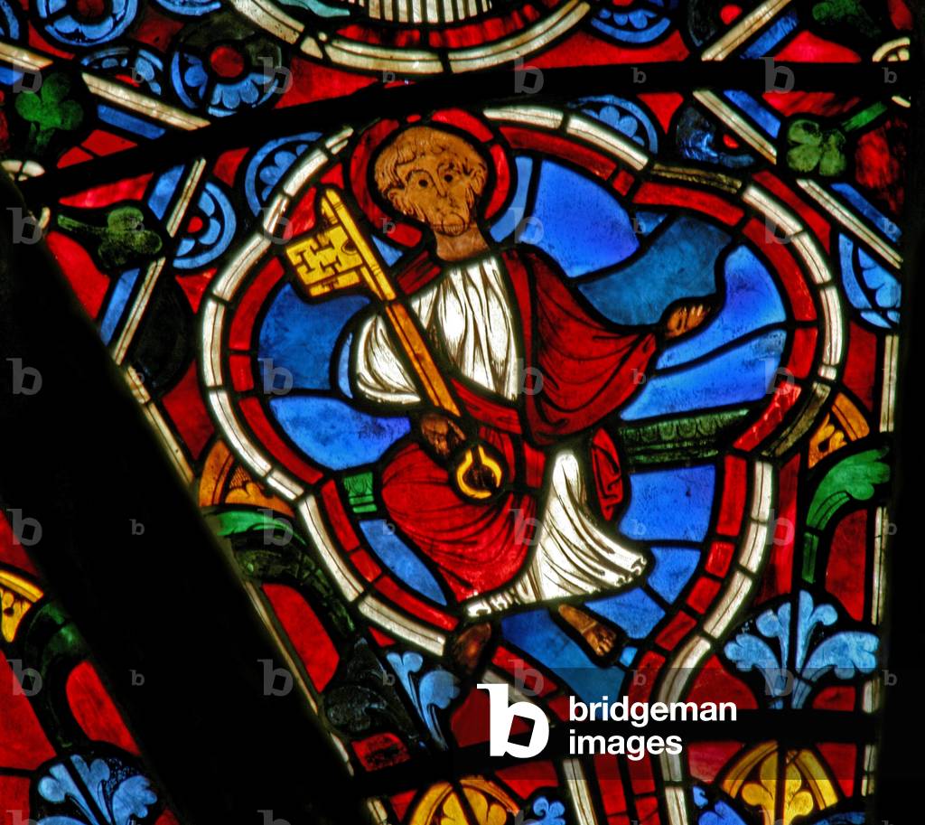 Window Ew depicting St Peter (stained glass)