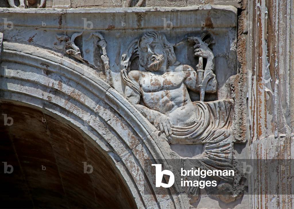 Detail from the Arch of Constantine, Colosseum, Rome, Italy (photo)