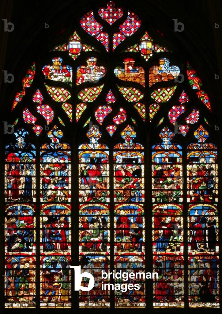 Window w234 depicting the Story of Joseph (stained glass)
