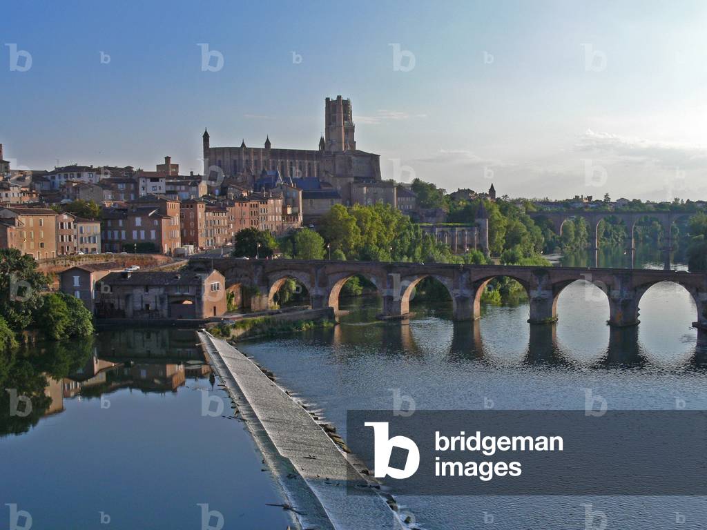 Depicting a view of the town and the cathedral from the north