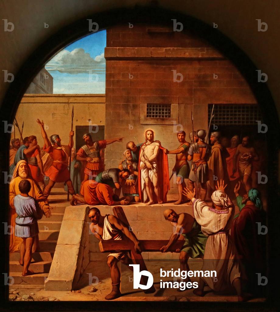 North Ambulatory of the Crypt: Ecce Homo, c. 1845 (stained glass)