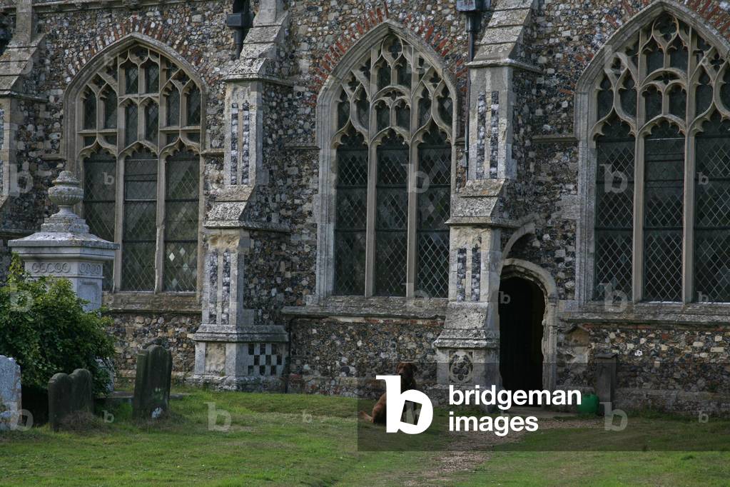 Depicting a detail on the south side of the church