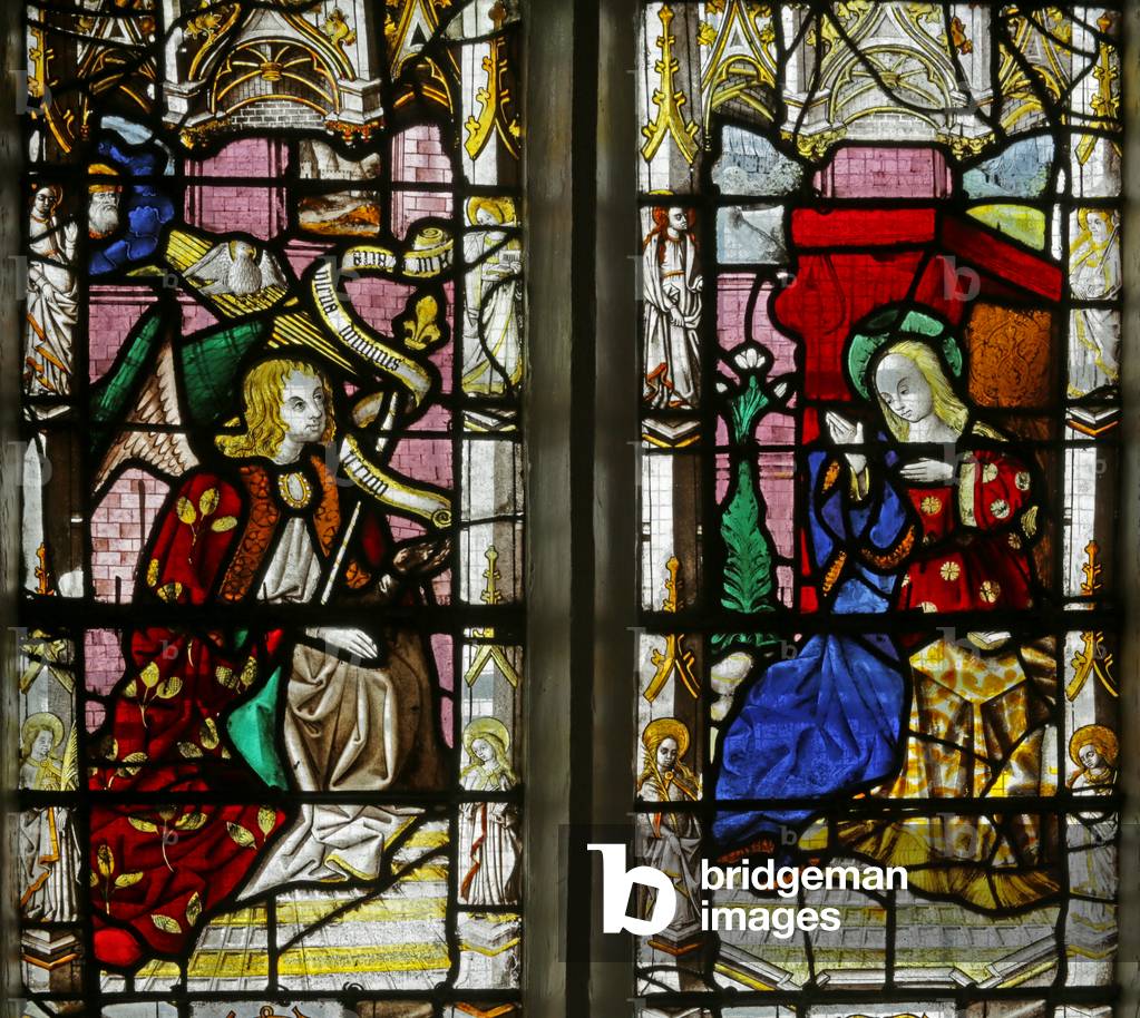 Window depicting the Annunciation (stained glass)