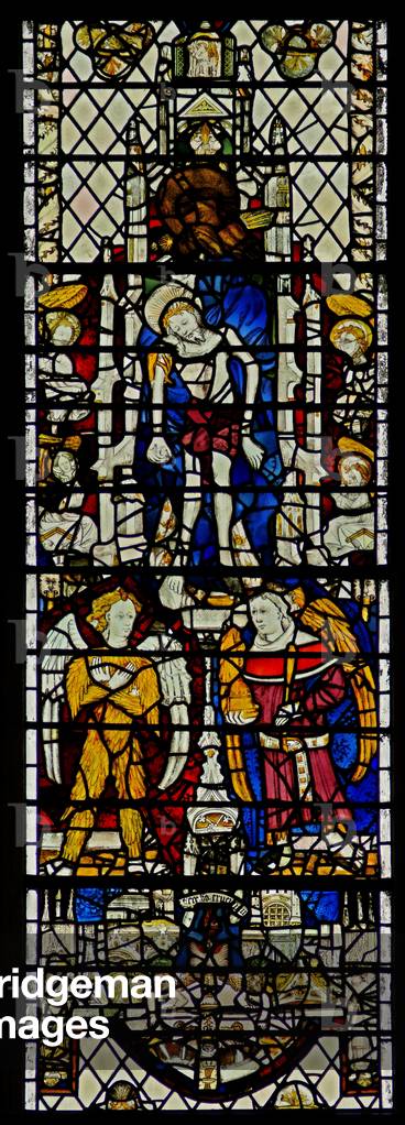 Window w12 depicting Corpus Christi (stained glass)