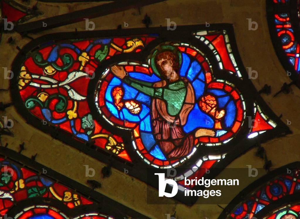Window Ww depicting an Apostle? (stained glass)