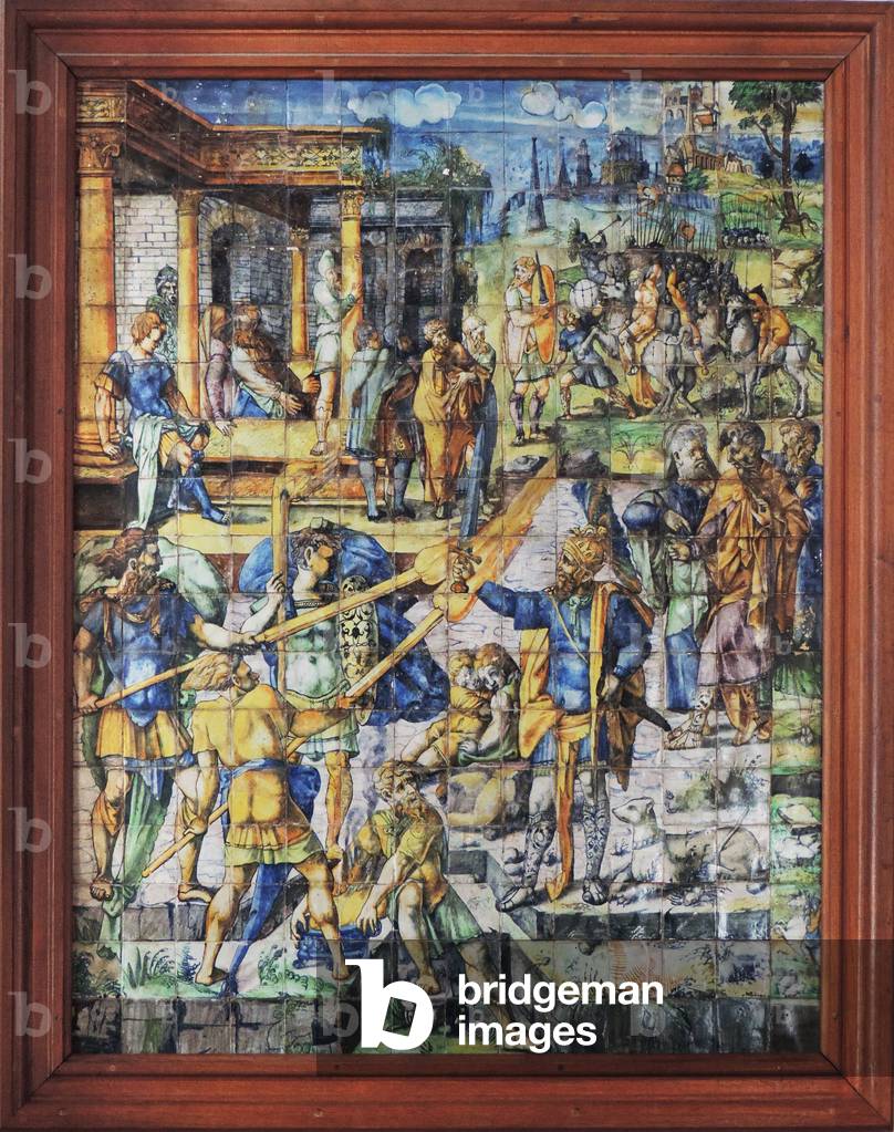 Chantilly, Chateau: Tiled scene (photo)