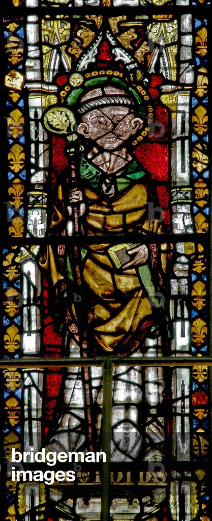 Window N3 depicting St Giles (stained glass)