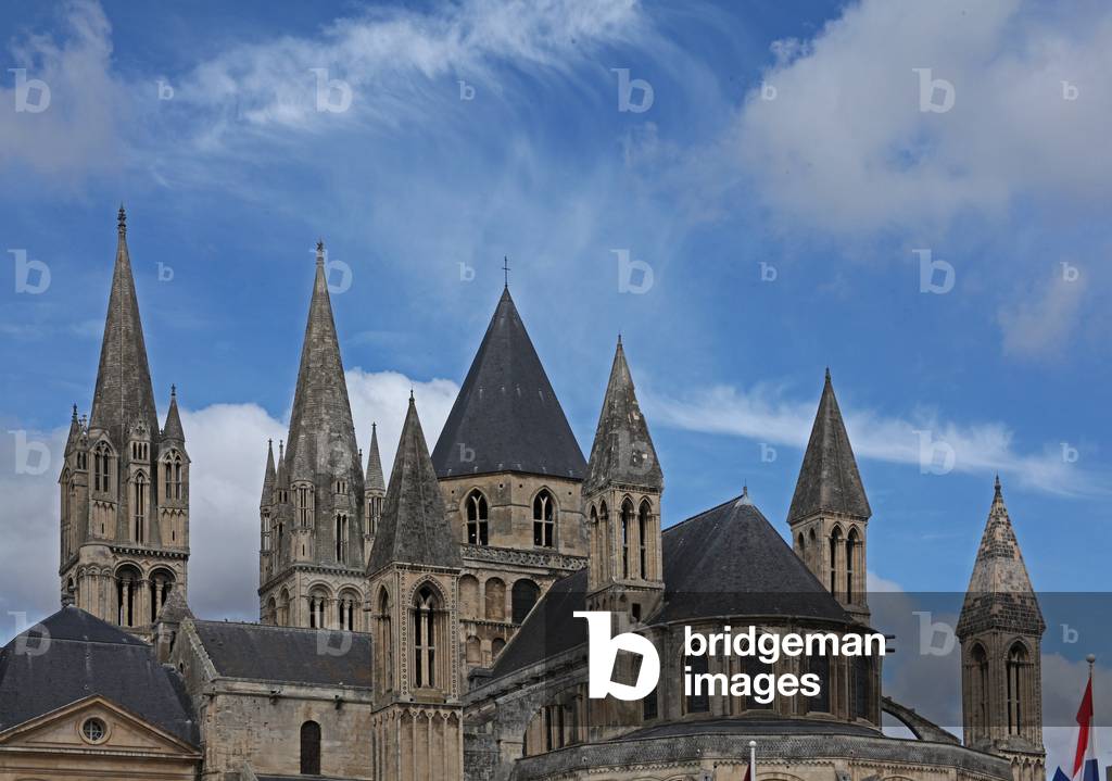 Depicting a view of the Abbey from the south east