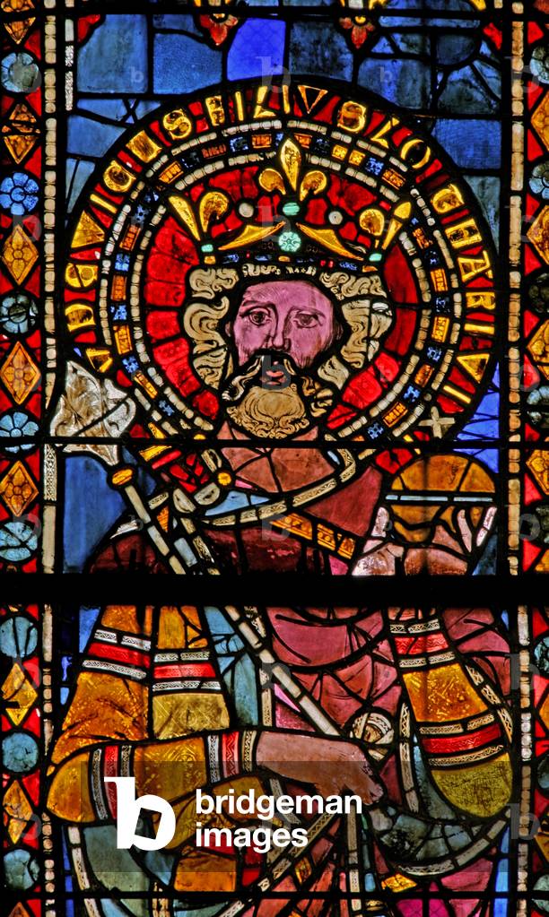 Window w7 depicting Louis, son of Lotharius 