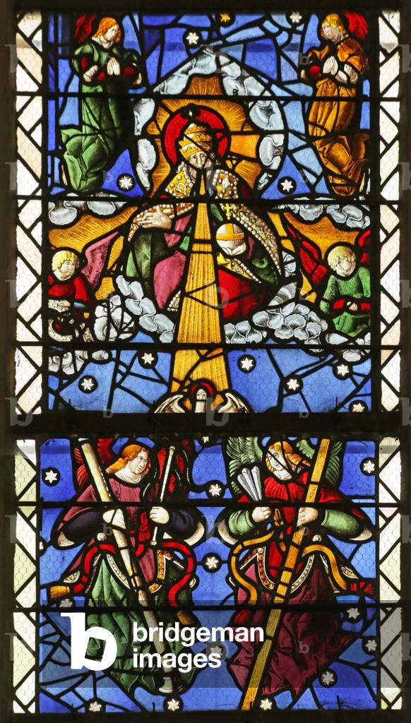 Window depicting the Creation (stained glass)