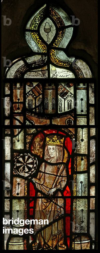 Window Ew depicting St Catherine (stained glass)