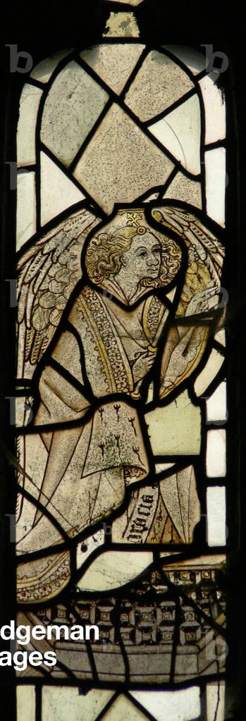 Window S depicting an angel (stained glass)