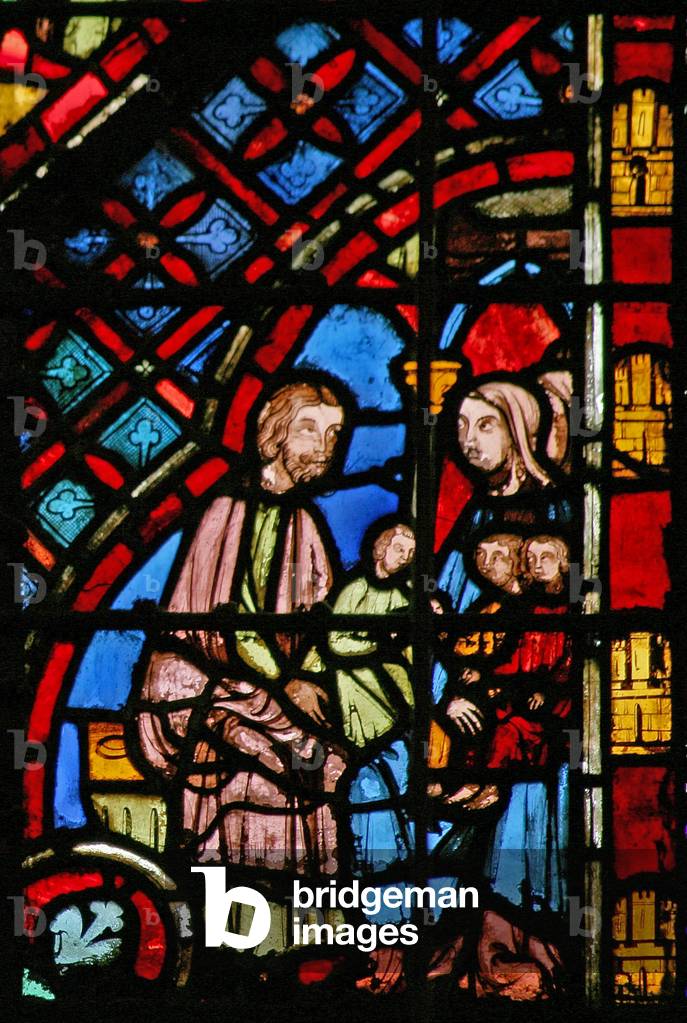 Window w2  the Women hide the children Ex I 17 (stained glass)