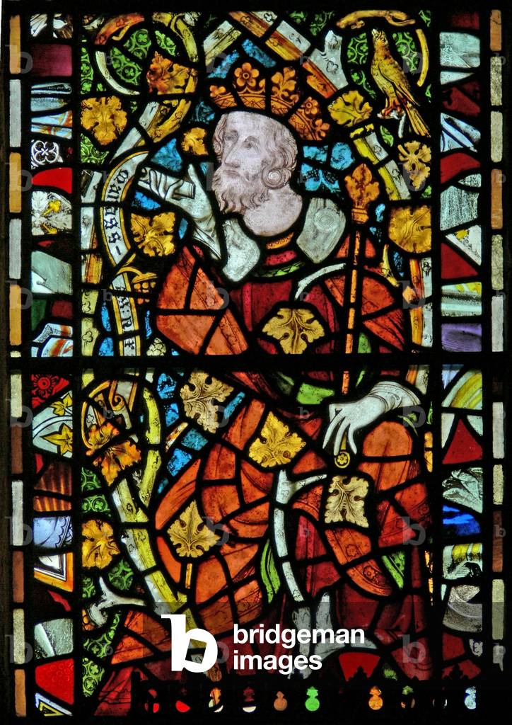 Window Ew depicting Manesseh on the Tree of Jesse (stained glass)
