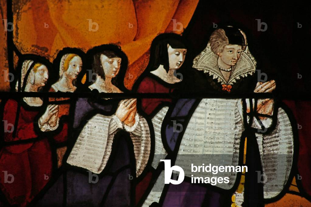 Window depicting Female Donors (stained glass)