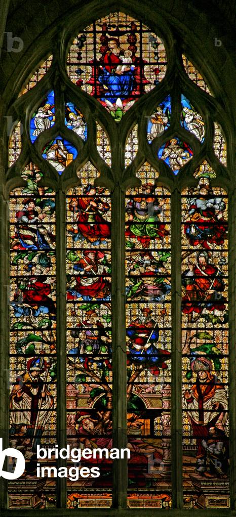 Window w123 depicting the Tree of Jesse (stained glass)