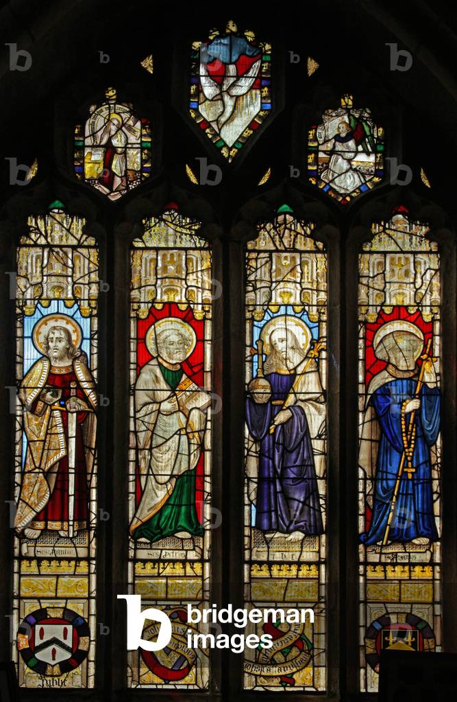 Window s7 depicting the Tubbe window (stained glass)