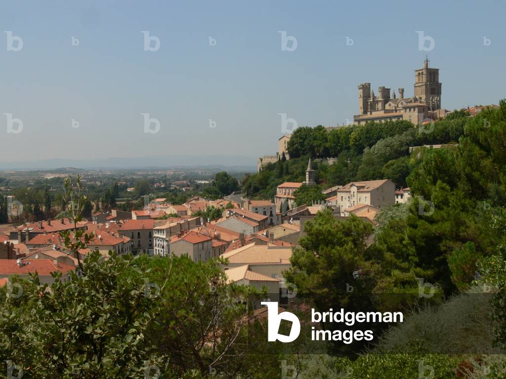 Depicting a view of the cathedral from the south