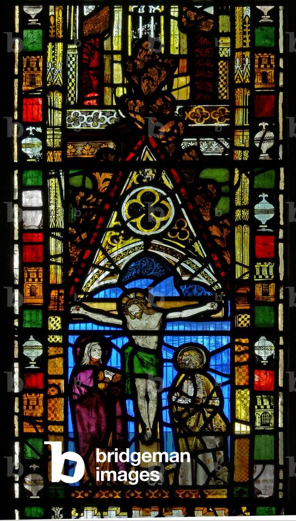 Window N2 depicting the Crucifixion (stained glass)