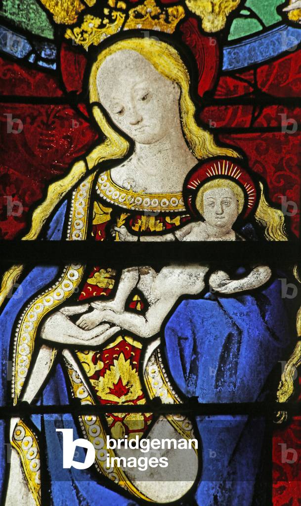 Window depicting the Virgin and Child, c.1495 (stained glass)