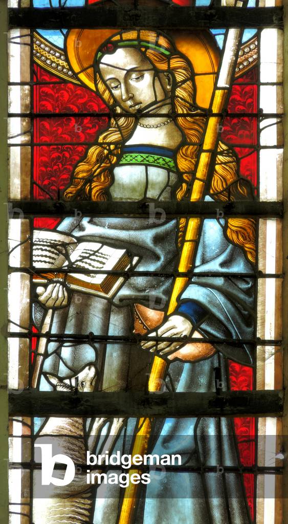 Window depicting Saint Geneviève (stained glass)