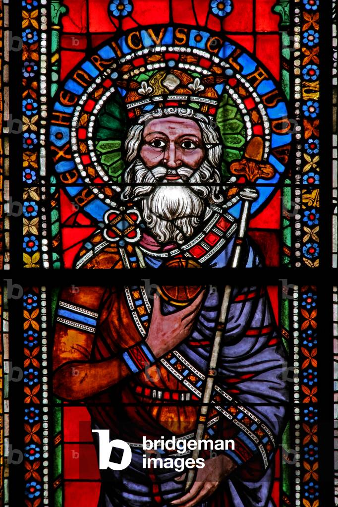 Window w11 depicting Emperor Henry de Bamberg (stained glass)