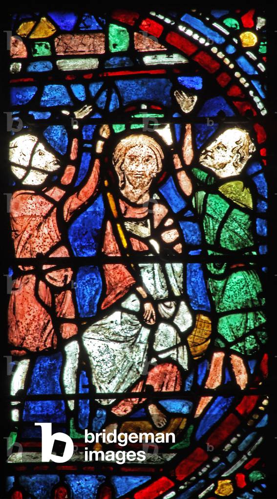The Mocking/Crowning with thorns (w37) (stained glass)