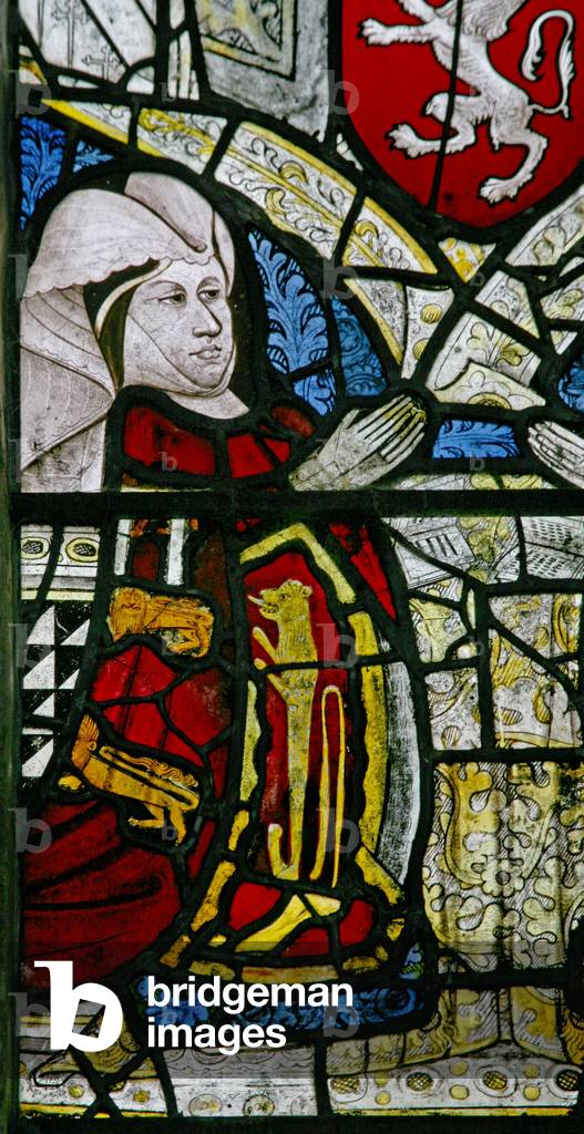 Window w1 depicting a donor - Elizabeth Talbot (stained glass)