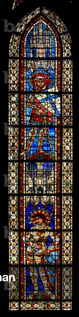 Window w203 depicting St Maurice and St Victor (stained glass)