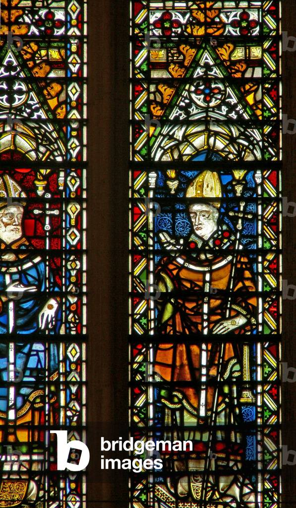 Window Ww depicting an Archbishop (stained glass)