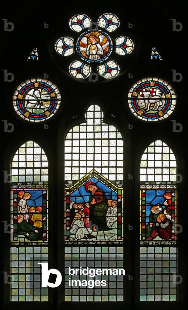 St Paul preaching at Athens (stained glass)